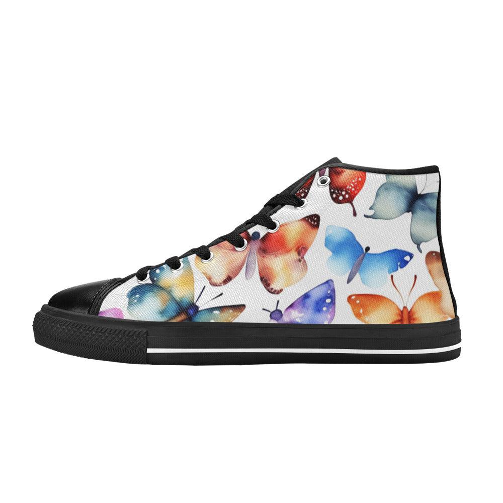 Watercolor Style Butterfly Art Men - Freaky Shoes®