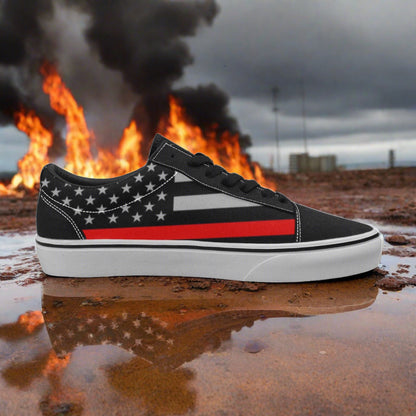 Thin Red Line Flag Men - Freaky Shoes®