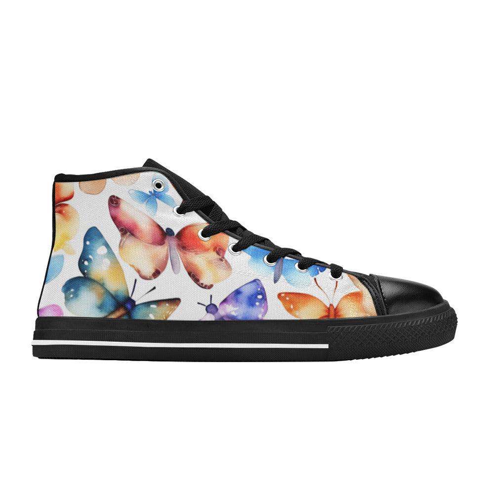 Watercolor Style Butterfly Art Men - Freaky Shoes®