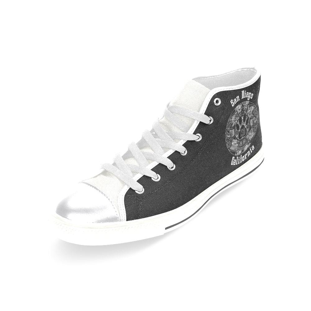 K9 San Diego Women's Classic High Top Canvas Shoes - Freaky Shoes®