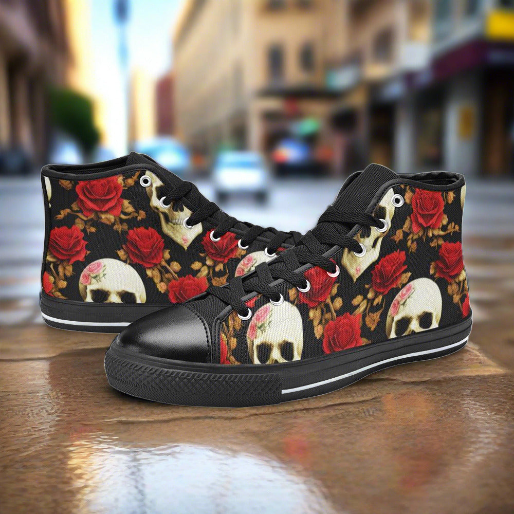 Rose Skulls Women - Freaky Shoes®