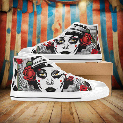 Clown Woman Roses Women - Freaky Shoes®