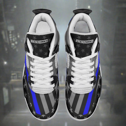 Patriotic Thin Blue Line Flag - Freaky Shoes®