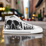 Grey Skull & Rose Women - Freaky Shoes®