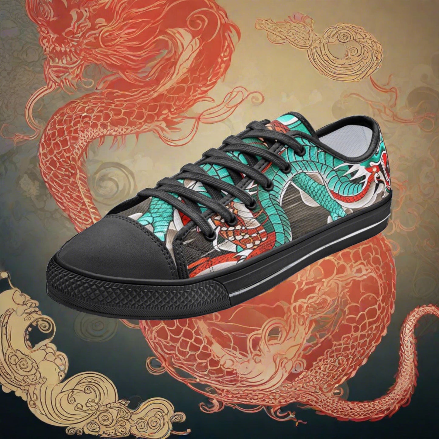 Japanese Dragon Art - Freaky Shoes®
