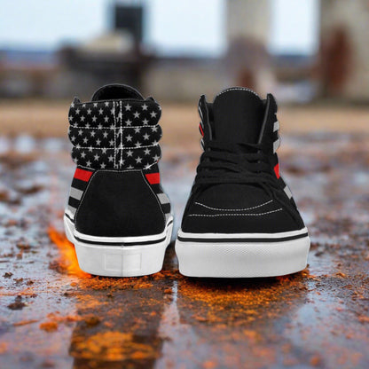 Thin Red Line Flag Men - Freaky Shoes®