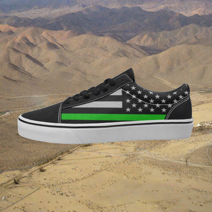 Thin Green Line Flag Men - Freaky Shoes®