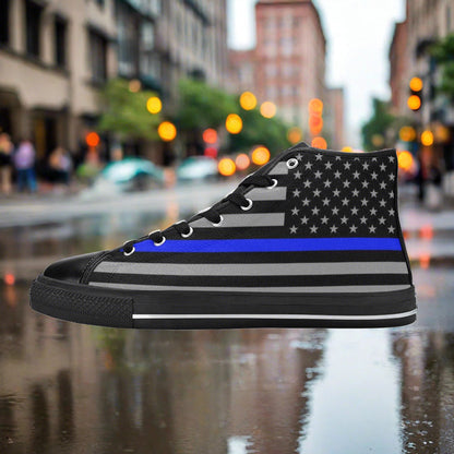 Thin Blue Line Flag Women - Freaky Shoes®