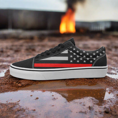 Thin Red Line Flag Men - Freaky Shoes®
