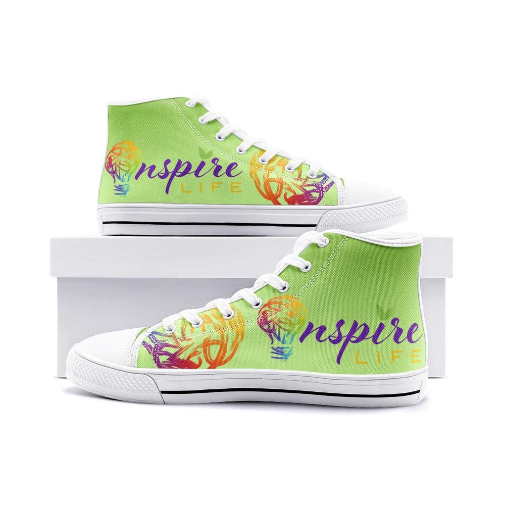 Inspire Life Unisex High Top Canvas Shoes - Freaky Shoes®