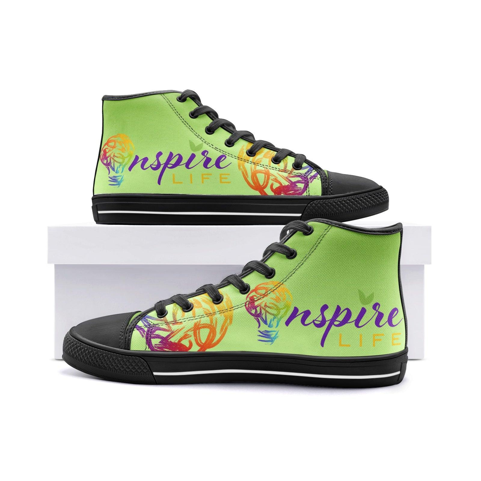 Inspire Life Unisex High Top Canvas Shoes - Freaky Shoes®