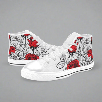 Houndstooth Black White Pattern Bold Art - Freaky Shoes