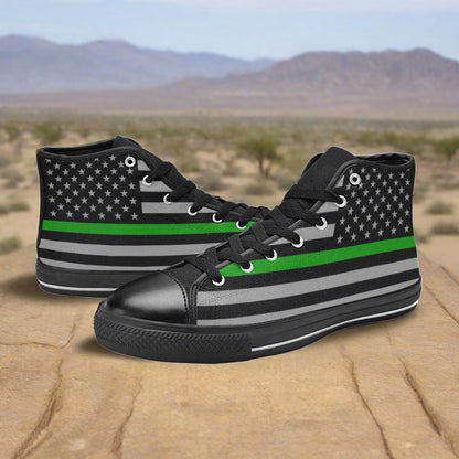 Thin Green Line Flag Men - Freaky Shoes®