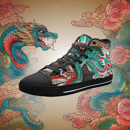 Japanese Dragon Art - Freaky Shoes®
