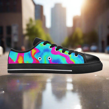 Tie Dye Splash Retro Men - Freaky Shoes®
