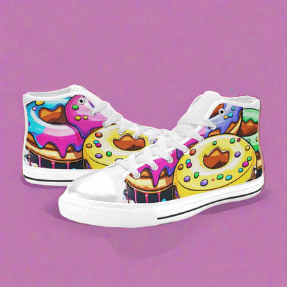 Gold Art Custom Panel Luxe Wearable Bold Art - Freaky Shoes
