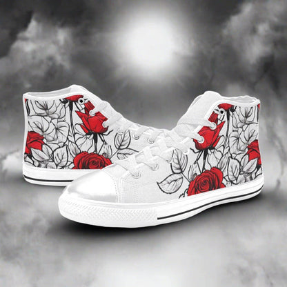 Plaid Red Black Green Pattern Bold Art - Freaky Shoes