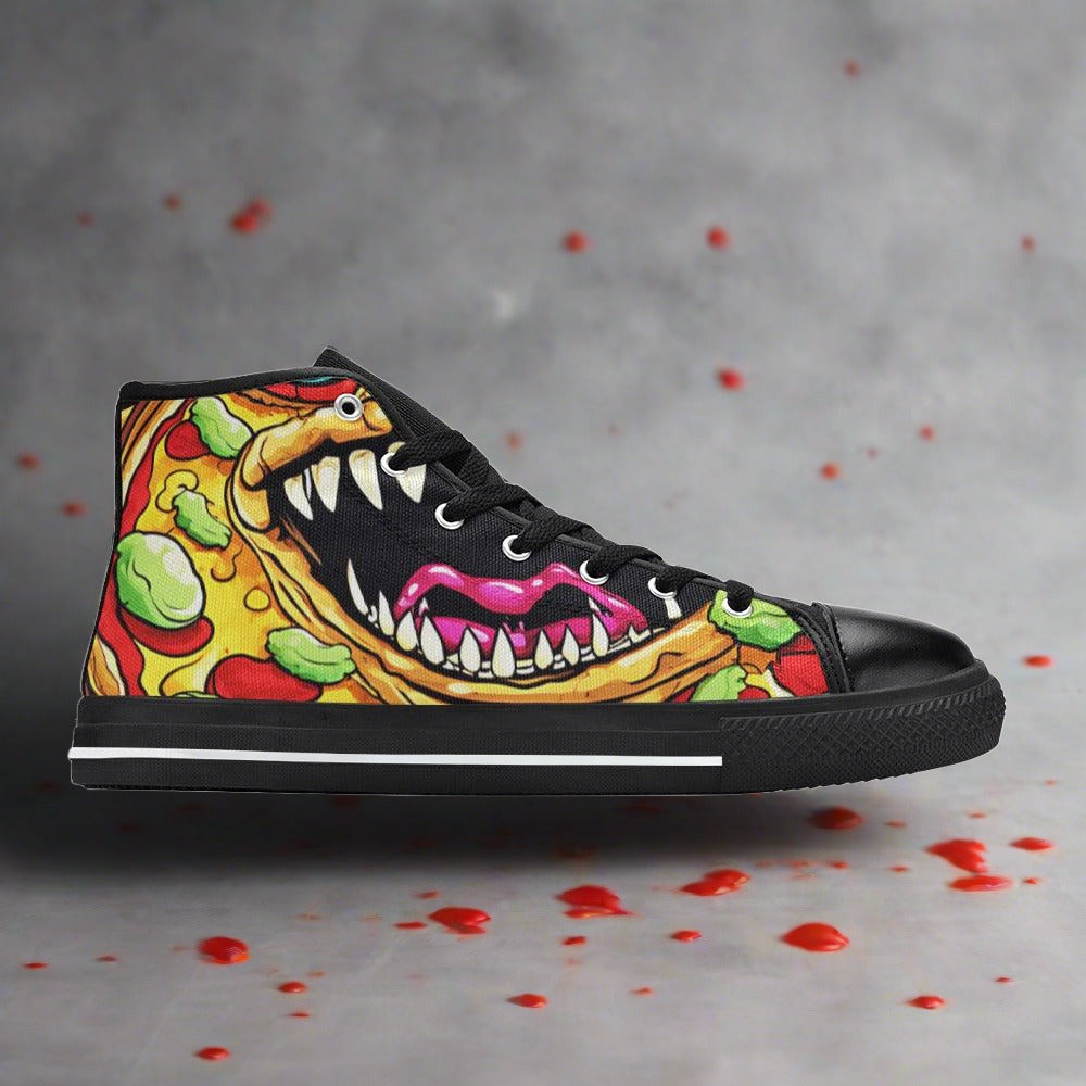 adidas gazelle silver green womens Scary Pizza Men – Freaky Shoes®