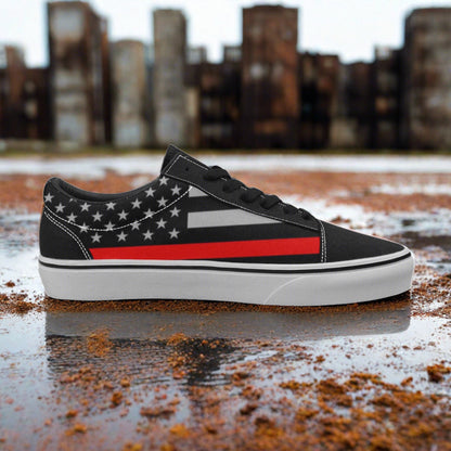 Thin Red Line Flag Women - Freaky Shoes®