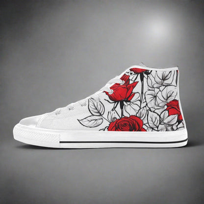 Plaid Red Black Green Pattern Bold Art - Freaky Shoes